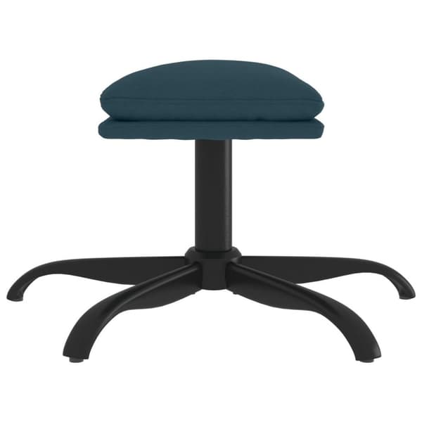 vidaXL Fotpall blå 60x60x36 cm sammet