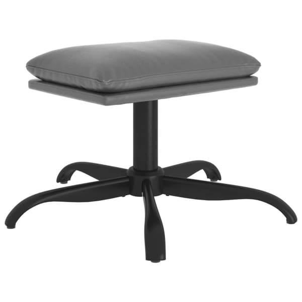 vidaXL Fotpall antracitgrå 60x60x36 cm konstläder