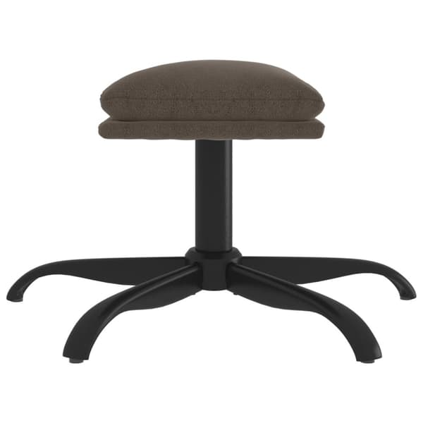 vidaXL Fotpall mörkgrå 60x60x36 cm mikrofibertyg