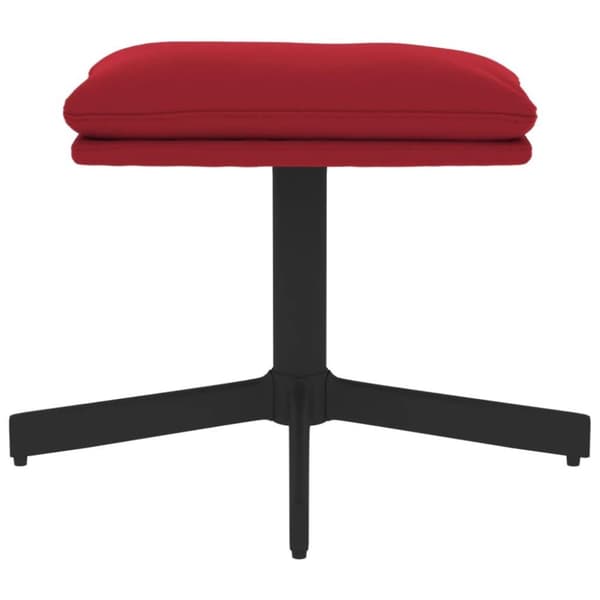 vidaXL Fotpall vinröd 60x60x36 cm sammet