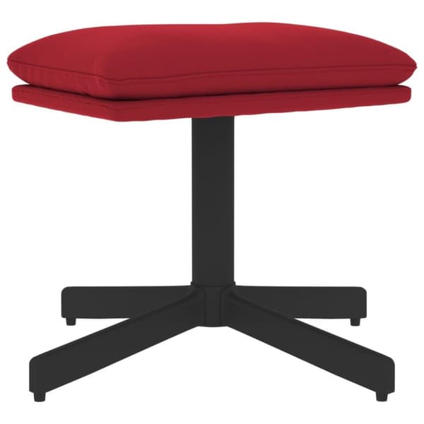 vidaXL Fotpall vinröd 60x60x36 cm sammet