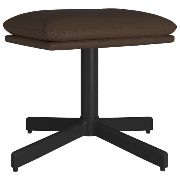 vidaXL Fotpall brun 60x60x36 cm konstläder
