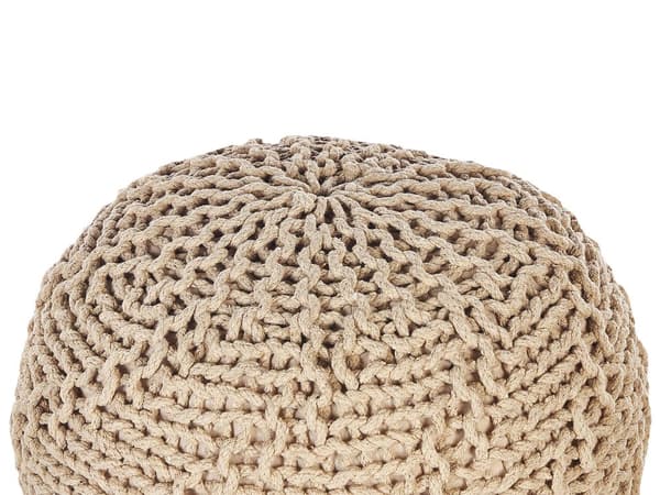 Pallorahi beige puuvilla 35 x 50 cm neulottu EPS täyterakeet pyöreä pieni