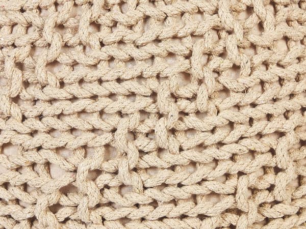 Pallorahi beige puuvilla 35 x 50 cm neulottu EPS täyterakeet pyöreä pieni