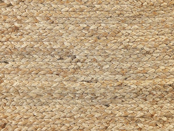 Puff Brun Jute EPS-kulor 45 x 45 x 30 cm Rektangulär med Handtag Schäslong Bohemisk stil Hemtillbehör