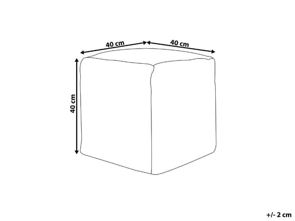Puff Vit Bomull EPS-kulor Fyllning 40 x 40 x 40 cm Fyrkantig Schäslong Geometriskt Mönster Dragkedja Modern Bohemisk stil Hemtillbehör
