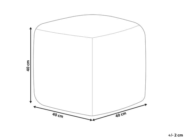Puf Hvid Bomuld 40 x 40 cm Geometrisk strikmønster Dekorativt sæde Boho Style Stue Soveværelse