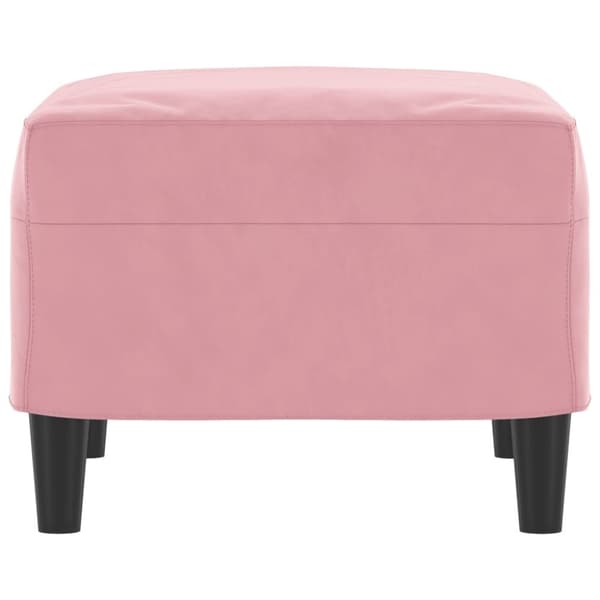 vidaXL Fotpall rosa 60x50x41 cm sammet