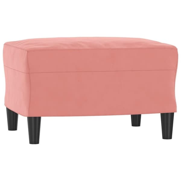 vidaXL Fotpall rosa 60x50x41 cm sammet