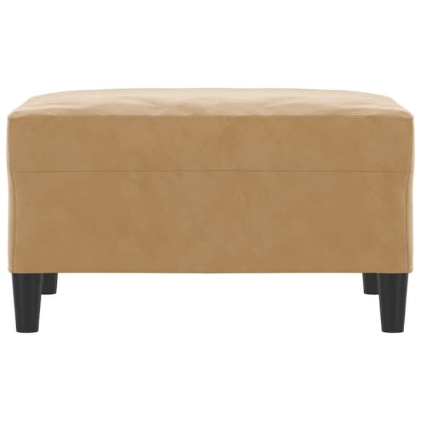 vidaXL Fotpall brun 70x55x41 cm sammet