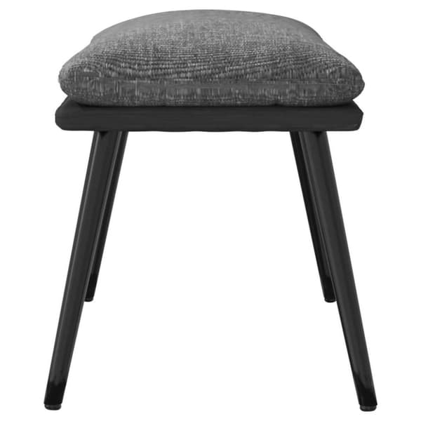 vidaXL Fotpall ljusgrå 45x29,5x35 cm tyg och konstläder