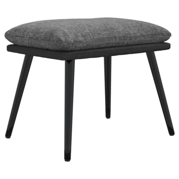 vidaXL Fotpall ljusgrå 45x29,5x35 cm tyg och konstläder