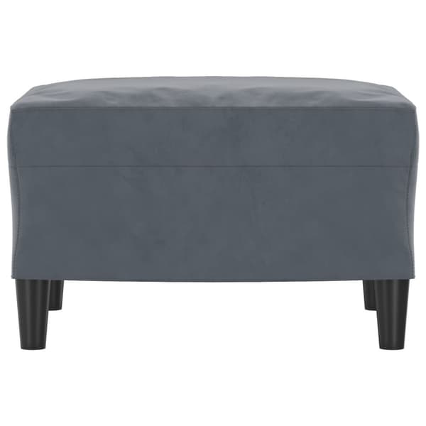 vidaXL Fotpall mörkgrå 60x50x41 cm sammet