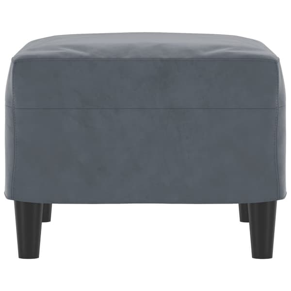 vidaXL Fotpall mörkgrå 60x50x41 cm sammet