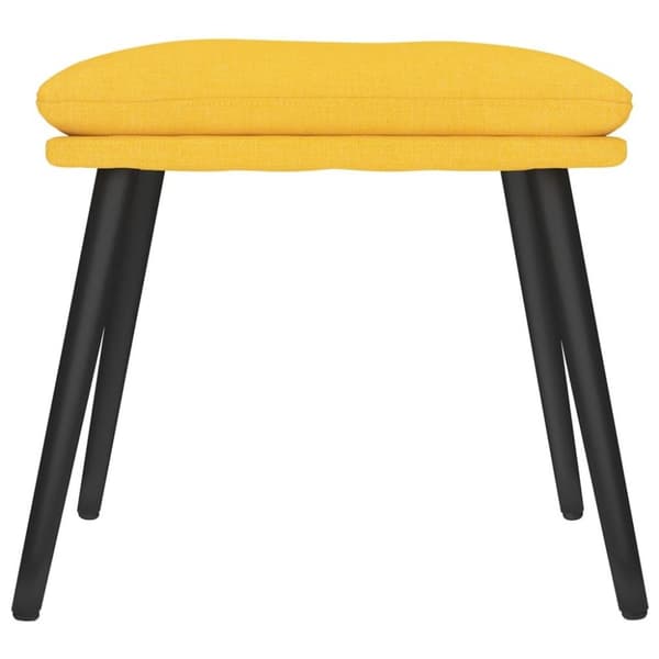 vidaXL Fotpall senapsgul 45x29,5x35 cm tyg
