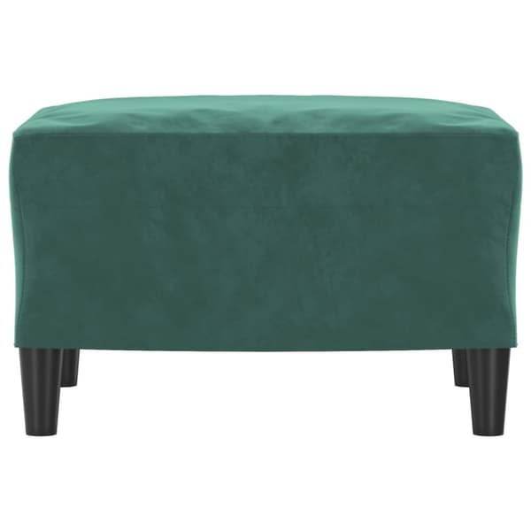 vidaXL Fotpall mörkgrön 60x50x41 cm sammet