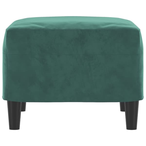 vidaXL Fotpall mörkgrön 60x50x41 cm sammet