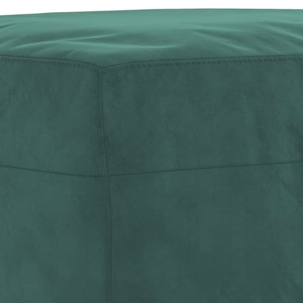 vidaXL Fotpall mörkgrön 60x50x41 cm sammet