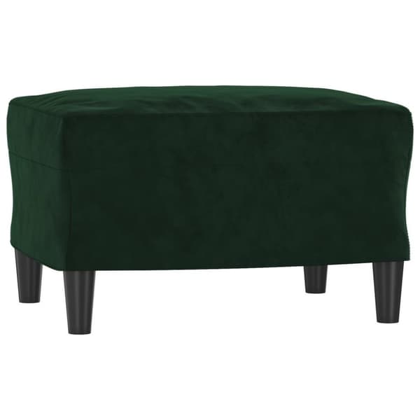 vidaXL Fotpall mörkgrön 60x50x41 cm sammet