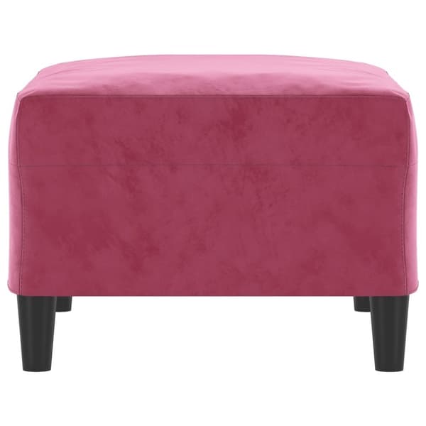 vidaXL Fotpall vinröd 70x55x41 cm sammet