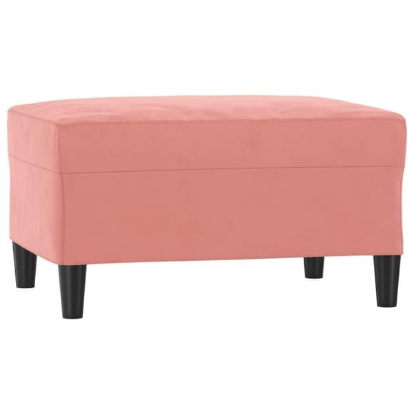 vidaXL Fotpall Rosa 70x55x41 cm sammet