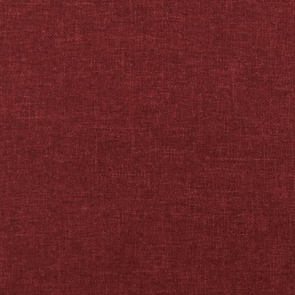 vidaXL Fotpall vinröd 45x29,5x35 cm tyg