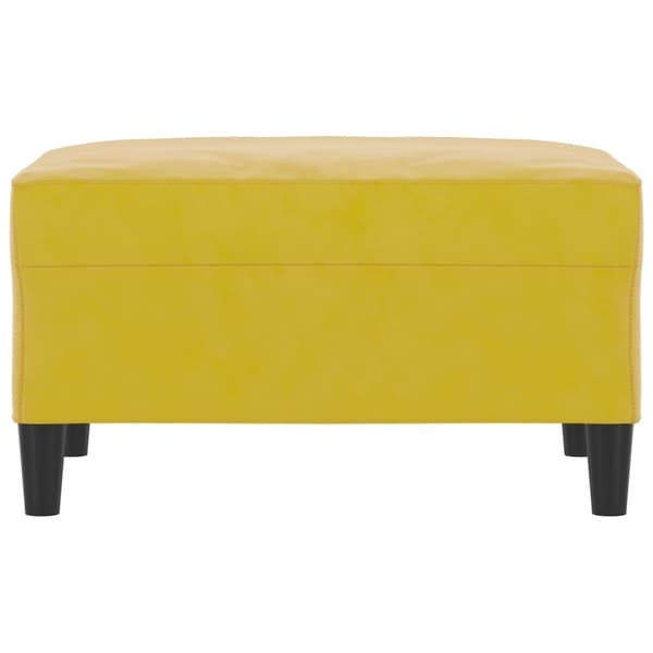 vidaXL Fotpall Gul 70x55x41 cm sammet