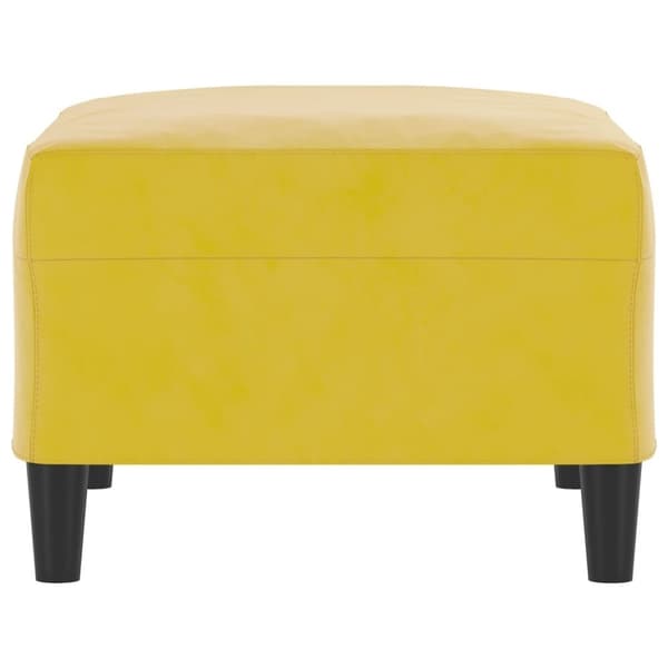 vidaXL Fotpall Gul 70x55x41 cm sammet