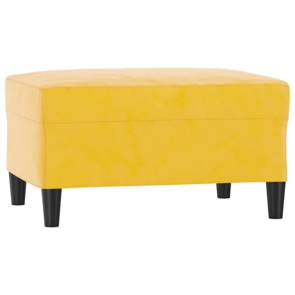 vidaXL Fotpall Gul 70x55x41 cm sammet