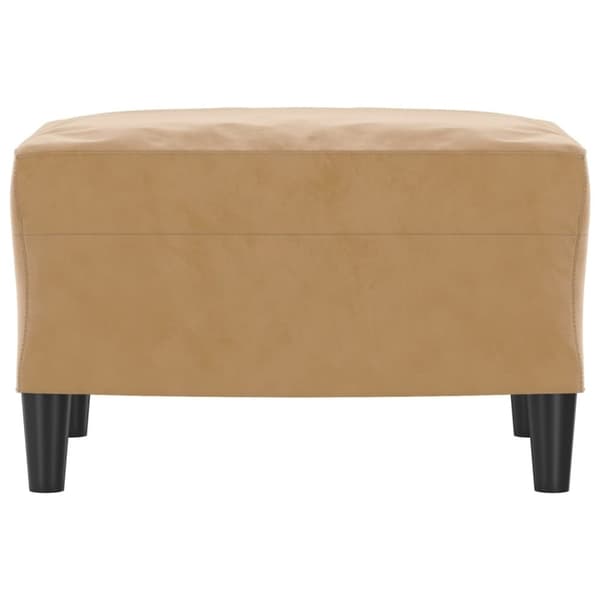 vidaXL Fotpall brun 60x50x41 cm sammet