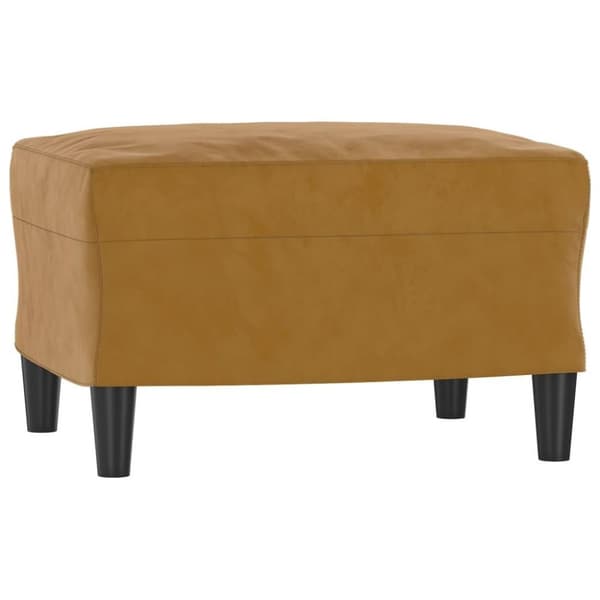 vidaXL Fotpall brun 60x50x41 cm sammet