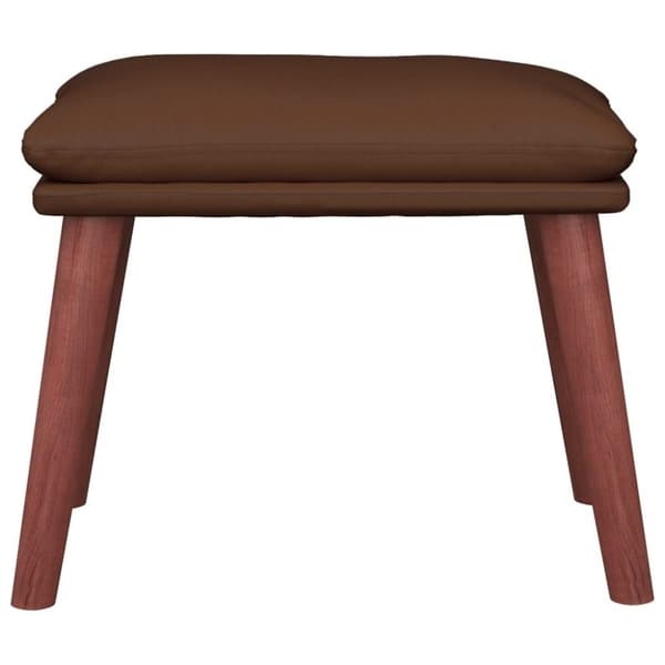 vidaXL Fotpall brun 45x29,5x35 cm konstläder