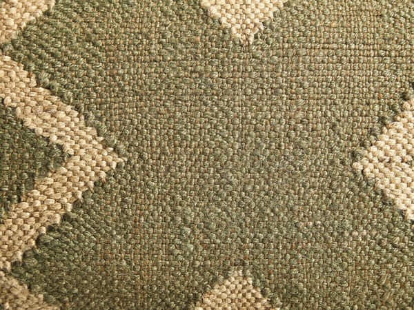 Rahi vihreä beige 50 x 30 x 50 cm juutti puuvilla villa Kelim kuvioitu neliö retro perinteinen
