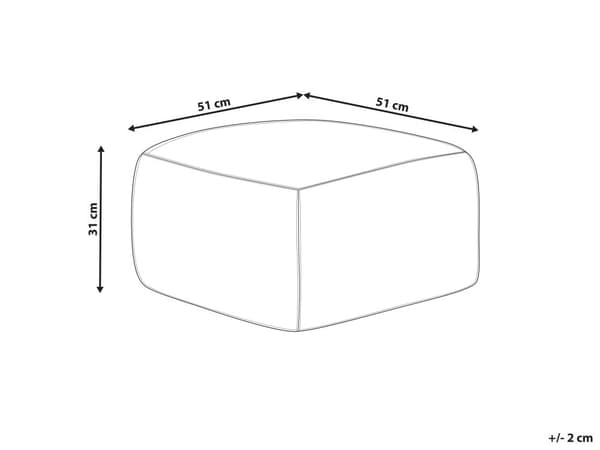 Puf flerfarvet Jute Uld Bomuld 50 x 50 cm Firkantet Orientalsk Kelim Siddepuf Marokkansk Design Polstret Siddemøbel til Stuen Gulvpude Værelse