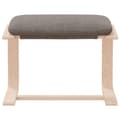 Miniatyrbild 4 av 9: vidaXL Fotpall taupe 51x41x40 cm tyg