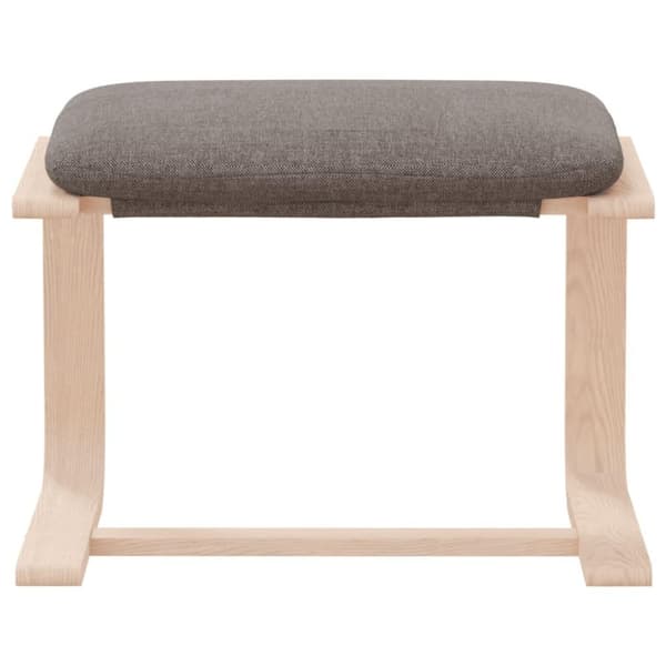 vidaXL Fotpall taupe 51x41x40 cm tyg