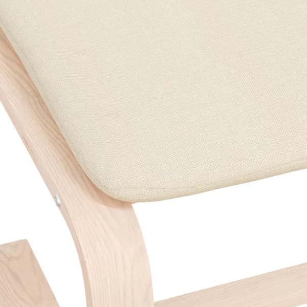 vidaXL Fotpall gräddvit 51x41x40 cm tyg