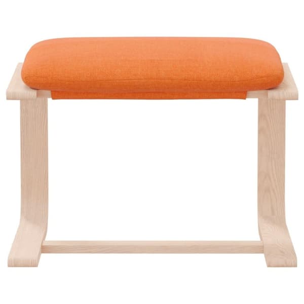 vidaXL Fotpall mörkgul 51x41x40 cm tyg