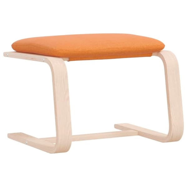vidaXL Fotpall mörkgul 51x41x40 cm tyg