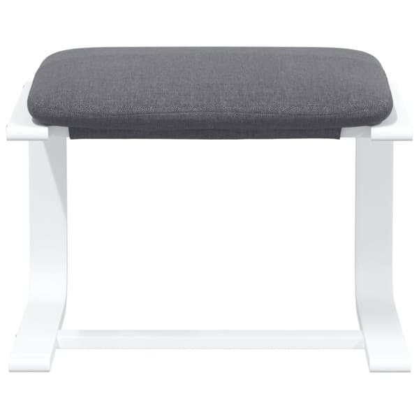 vidaXL Fotpall mörkgrå 51x41x40 cm tyg