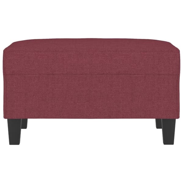 vidaXL fodskammel 70x55x41 cm stof vinrød