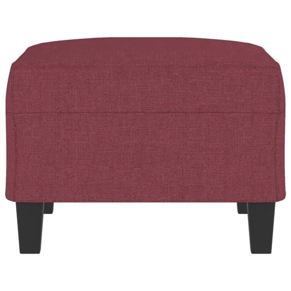 vidaXL fodskammel 70x55x41 cm stof vinrød