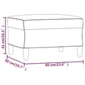 Miniatyrbillede 8 af 8: vidaXL fodskammel 60x50x41 cm velour sort