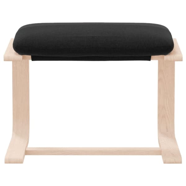 vidaXL fodskammel 51x41x40 cm stof sort