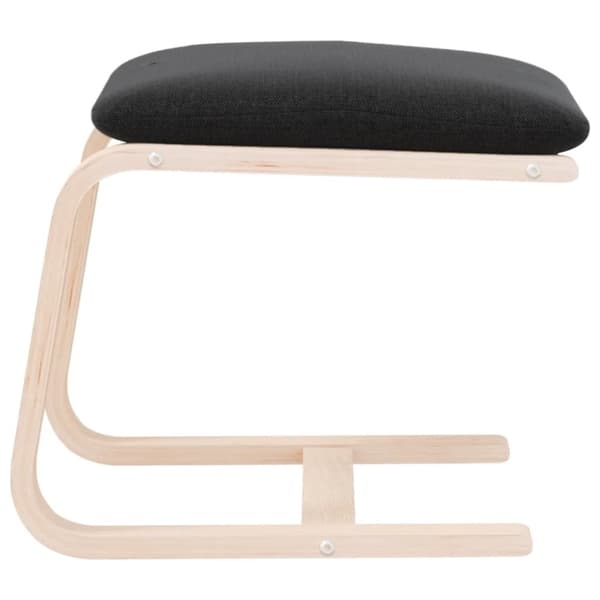 vidaXL fodskammel 51x41x40 cm stof sort