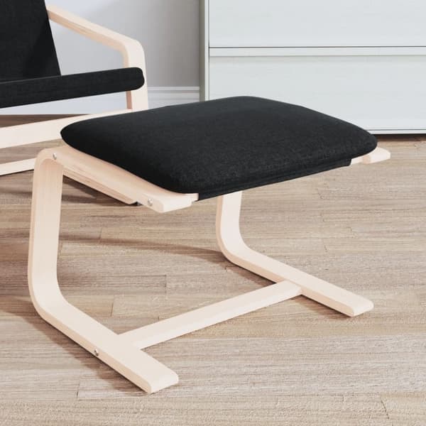 vidaXL fodskammel 51x41x40 cm stof sort