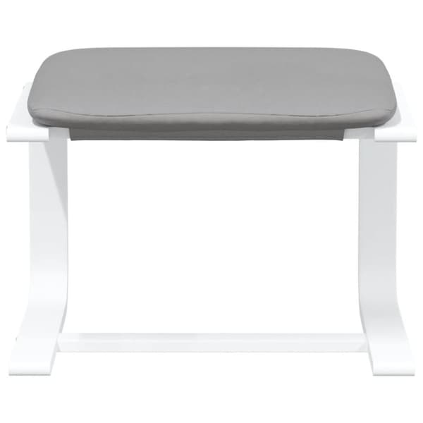 vidaXL fodskammel 51x41x40 cm stof lysegrå