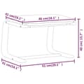 Miniatyrbillede 9 af 9: vidaXL fodskammel 51x41x40 cm stof sort