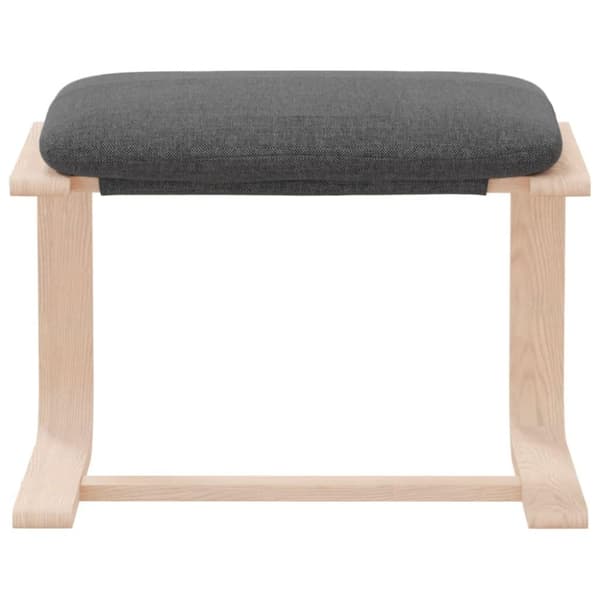 vidaXL fodskammel 51x41x40 cm stof mørkegrå