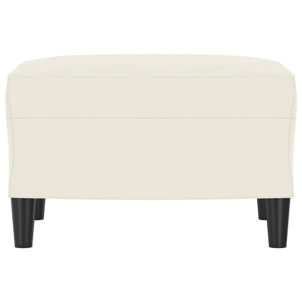 vidaXL fodskammel 60x50x41 cm velour Cremefarvet